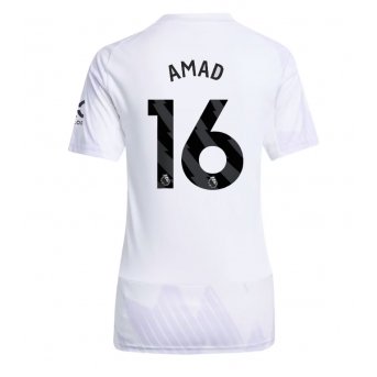 Billige Fotballdrakt Manchester United Amad Diallo #16 Replika Bortedrakt Dame 2025-26 Kortermet